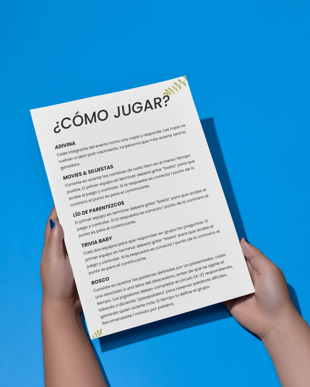 Baby Shower Kit: Juegos Imprimibles Listos para Usar